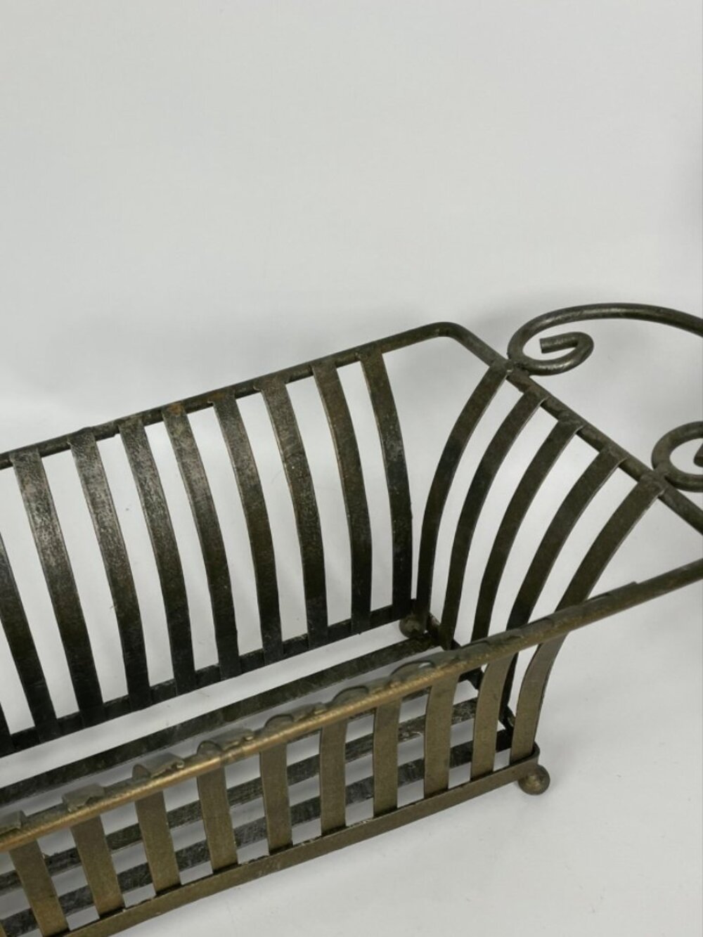 VTG Decorative Metal Basket Open Weave Rectangular Planter